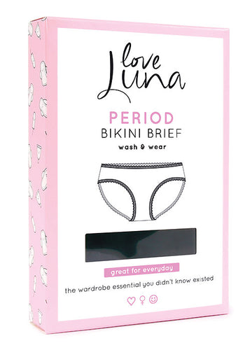 Love Luna Period Bikini Brief - Size 12/14